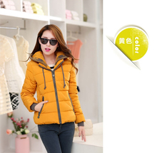 New 2015 Fashion Women Winter Down jacket Big yards Thickening Super Warm Coats Hooded Jacket Splicing Slim Coat G1558