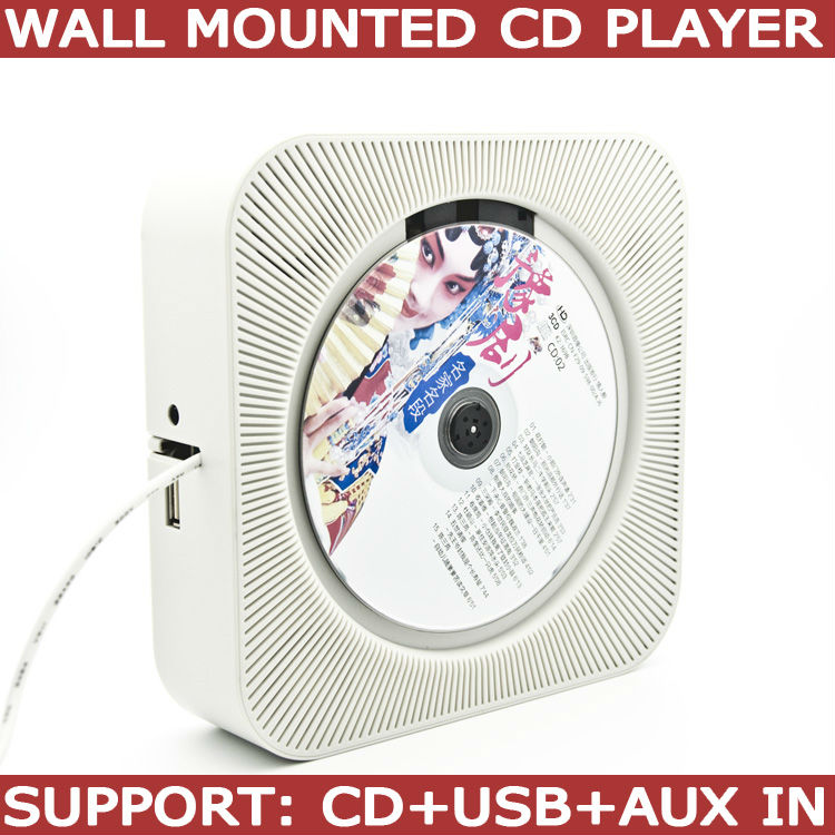 in wall mounted cd player support CD, MP3, USB and AUX in