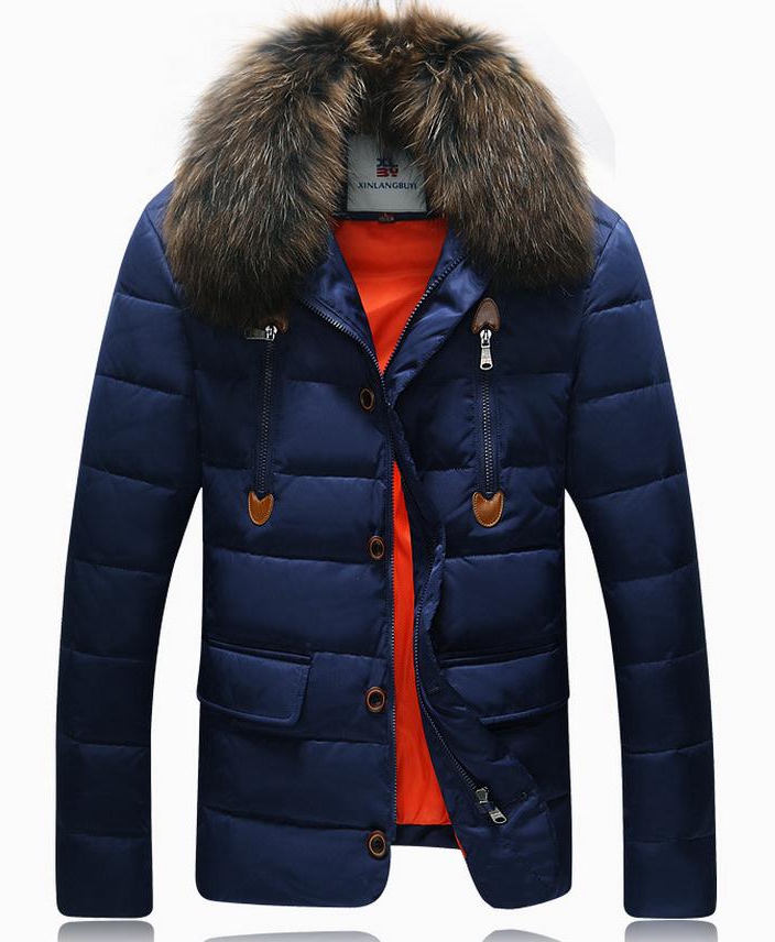 Down-Jacket Thick Warm Duck Down Winter Jacket Men Waterproof  Fur Collar Winter Parkas Fashion Casual Coat Outdoor Windcheater