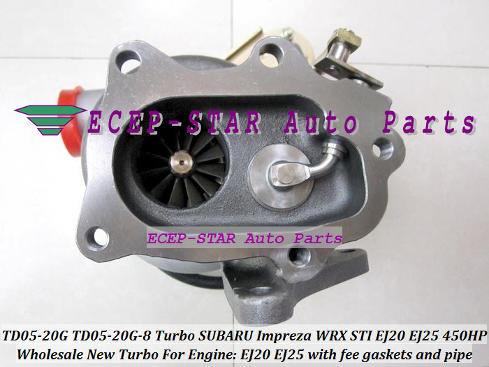 TD05 20G TD05-20G TD05-20G-8 Turbo Turbocharger For SUBARU Impreza WRX STI Turbine Engine EJ20 EJ25 MAX HP 450HP 5 bolt (2)