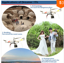 professionals Drones dreamer 1th RC helicopter camera HD 6CH 6-Axis RC Drone uav Quadcopter with GPS camera RTL