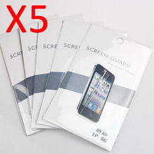5 pcs/lot Frosted Clean Screen Protector Protective Film For iPhone 5 5S 5C With Retail Package