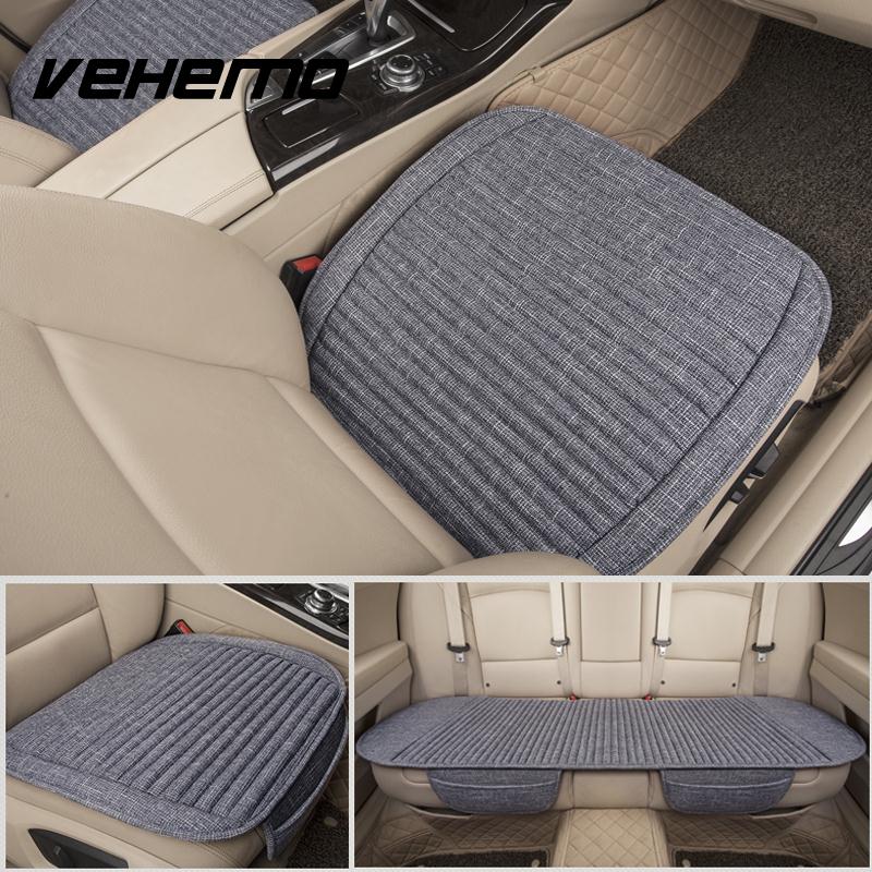 Vehemo Front Lavender Cushion Car Front Seat Mat Soft Seat Cover