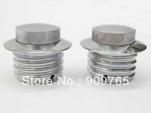 Free Shipping 1 Pair GAS FUEL TANK FLUSH POP-UP CAP FOR HARLEY DAVIDSON SOFTAIL DYNA GLIDE 82+ CHROME