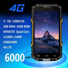 IP68 Waterproof Phone 6000mAH unlocked cell phone MTK6735 Quad core Smartphone Rugged Android 5 1 HG06