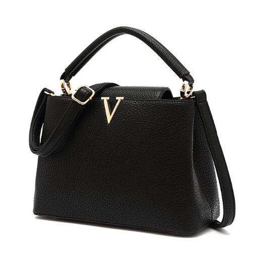 New 2015 Brand Quality Embossed Leather Women Bag UK&US fashion V Letter Design Women Handbags ...