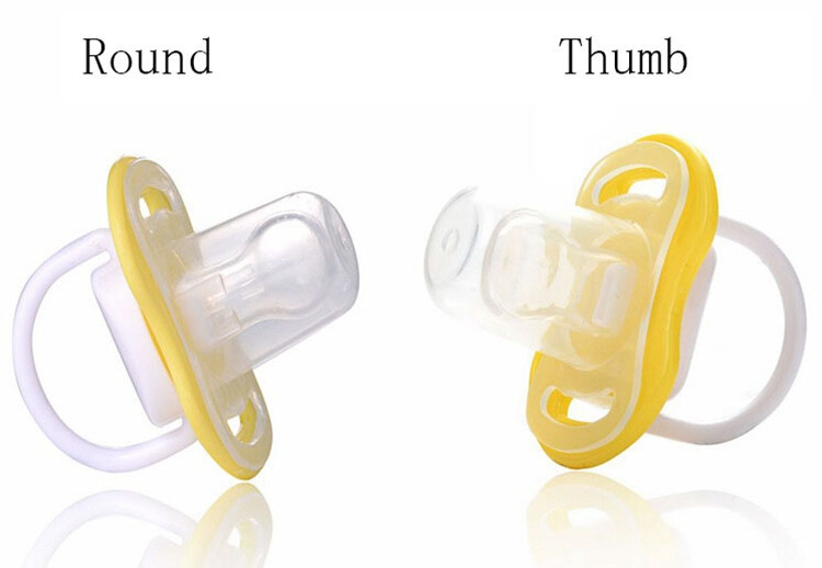 Safety Thumb Type Breast Shaped Pacifier Baby Accessories Product Standard Silica Gel Baby Nipple Bottle Baby Soother Dummy (3)