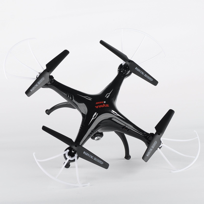 Syma X5SW Black Quadcopter Drone with HD Camera 6 Axis Gyro 2 4G 4CH Real time