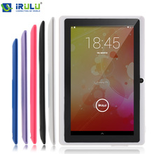 Hot IRULU Brand Tablet PC 7″ Android 4.4.2 Quad Core 16GB ROM Real 1024*600 HD Dual Cam 2.0MP  Support 3G WIFI Highest Version