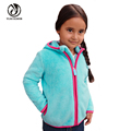 2016 Autumn Winter Fashion Kids Girl Coat Fleece Casual Hooded Girl Jacket Full Sleeve Cardigan Zipper