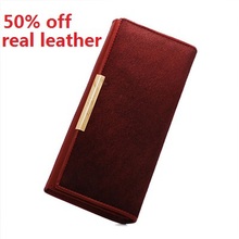 horsehair women wallets genuine leather purses designer brand long ladies leather wallet woman 100 real leather
