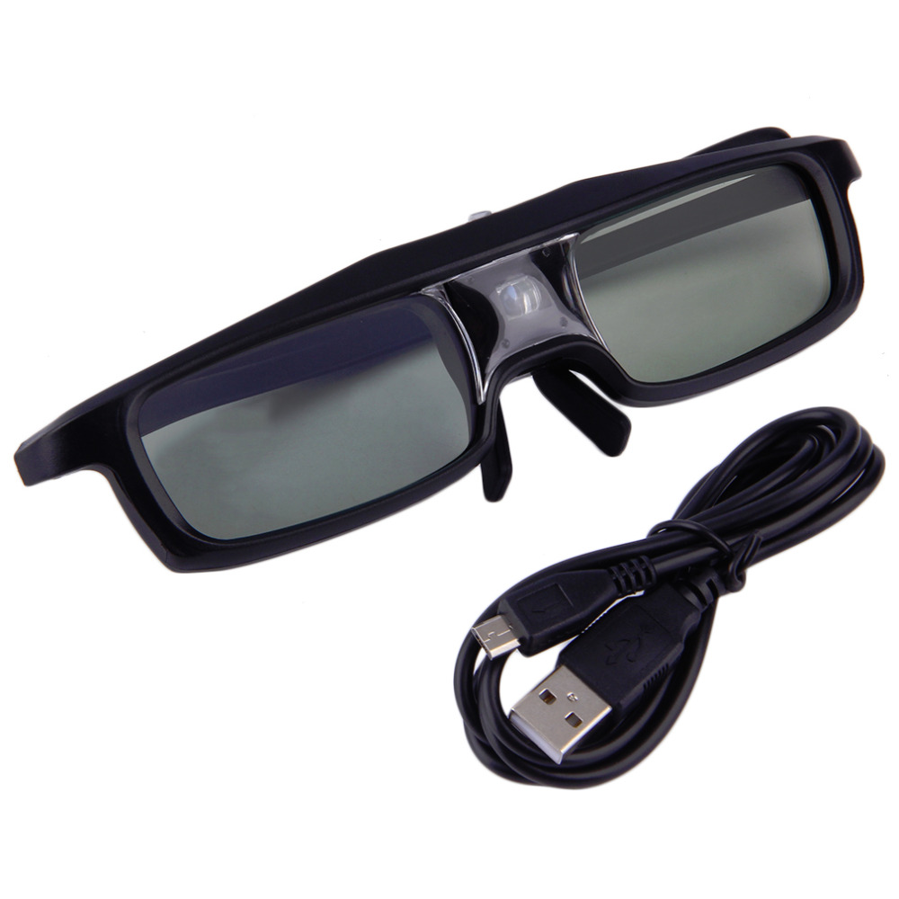 New Universal Rechargeable 3D Active Shutter Glasses for DLP-link Projector Whol