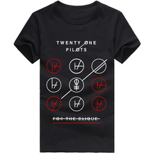 Promotion Hot Summer Men T Shirts Twenty One Pilots Tees Cotton Rock Roll Clohting Man Camisetas Round Neck Short Sleeve