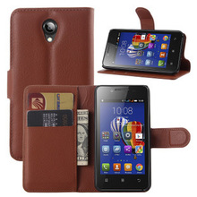 Lenovo A319 Case For A 319 Book Wallet Style Litchi Skin Stand PU Leather Case For