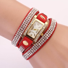 New Arrival 2015 Luxury Brand Fashion Watch Women Lady Crystal Quartz Dress Watch Wristwatches Promotion Gift