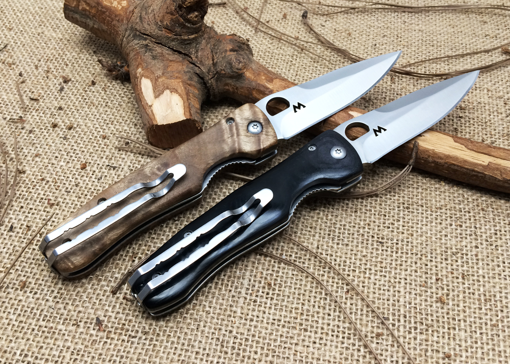 Cool Knife MCUSTA MC12 Folding knife With Shadow Wood or Micata Handle Knife 58HRC Hunting Pocket
