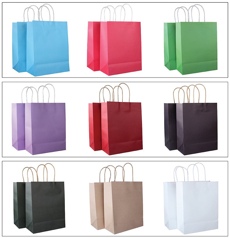 Cheap Paper Bags Packaging Bag,Custom Solid Color Printed Clothing Bag