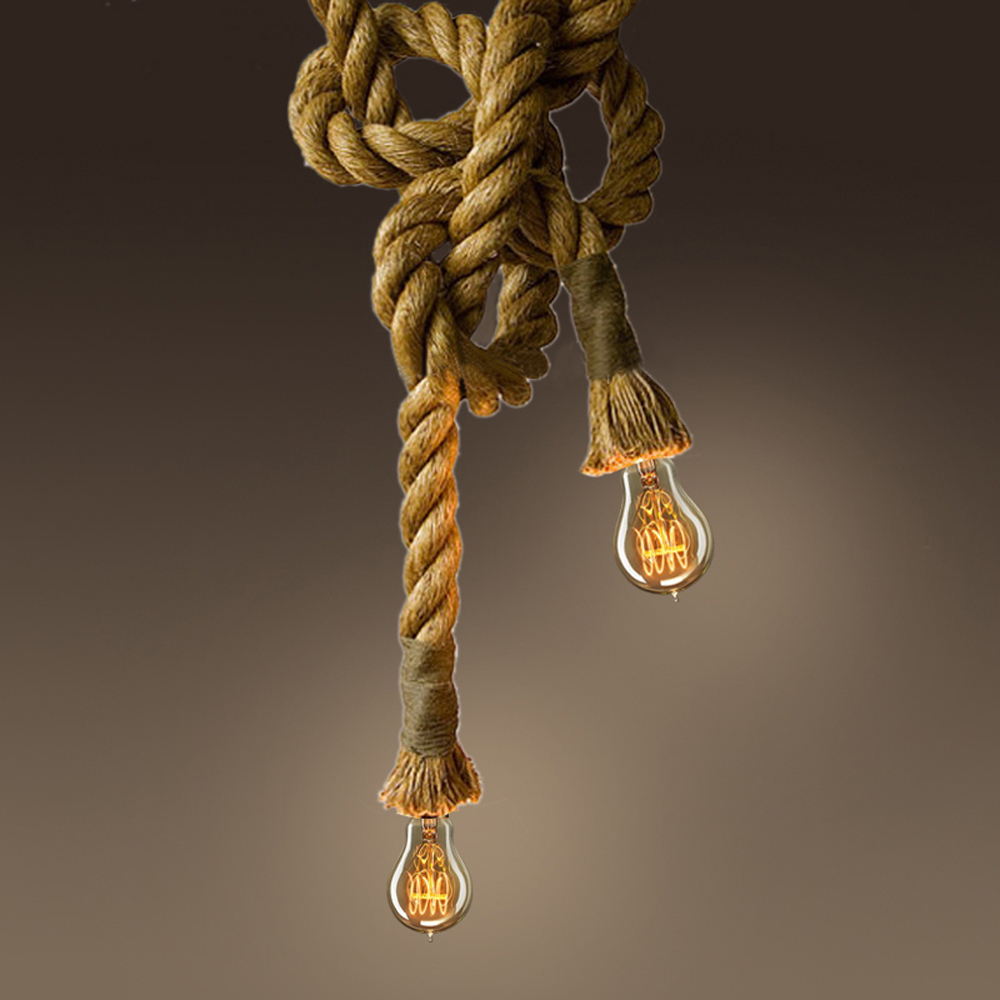 Diy rope pendant lamp — crafthubs