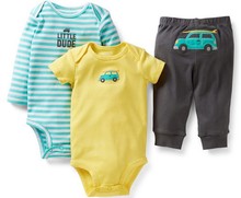 Original Carters Baby Boys Girls Clothings Sets Carters Baby Models Bodysuits Pants 3pcs Set There are