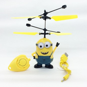 Гадкий я мини-вертолет летающая миньон дистанционного управления дроны миньоны helicoptero juguetes электронные игрушки