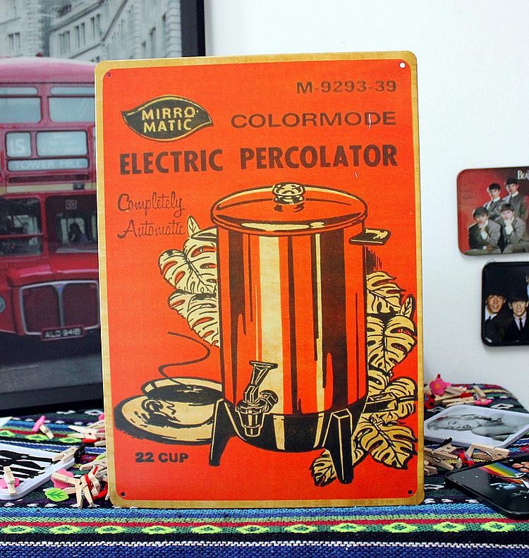Comepletely elétrica cafeteira automática! Placas de metal Feira Artesanato Osasco ~ Comepletely elétrica cafeteira automática! Placas de metal