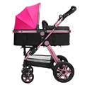 Hot Selling Baby Stroller High Landscape Rose Gold Frame Baby Car Portable Folding Easy Shockproof Prams