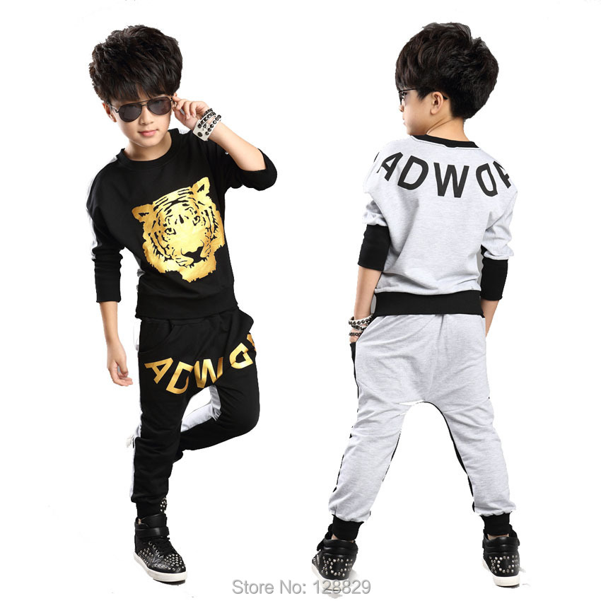 Male female child spring and autumn personality child sports set big harem pants Male female child spring and autumn personality child sports set big harem pants