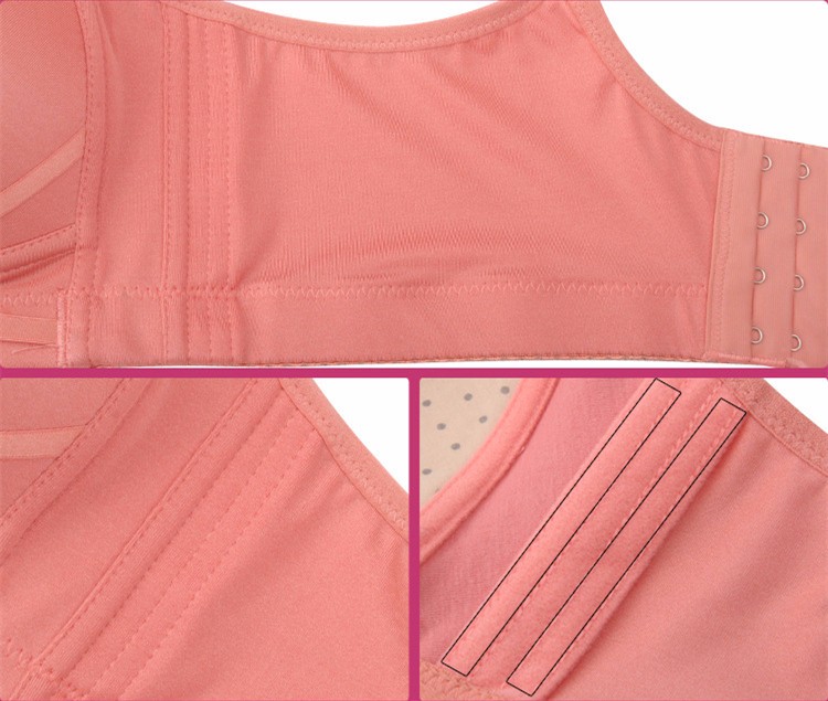 No Wire Big Breast Bra From 80B To 105D Big Size Women 4 Hook Push Up