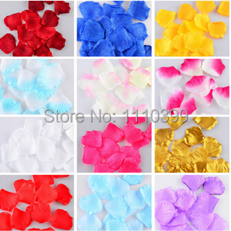 100 Pcs Silk Rose Petals Petalas Artificial Flower Wedding Accessories Party Decoration colorful