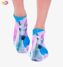 Multiple Colors Harajuku 3D Printed Food Women’s Socks calcetines Casual Charactor Socks Unisex Low Cut Ankle Socks
