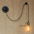 Bedside Reading Studying DIY art decor industrial wall lights luminaire Knob Switch loft Wall sconces lighting