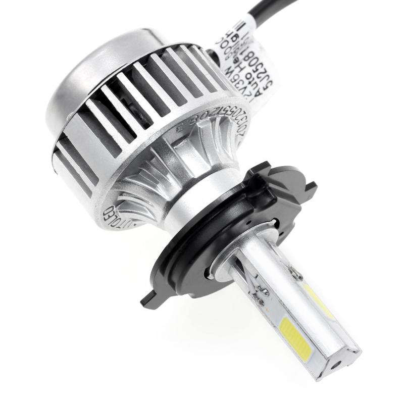Atshark 72W 6400LM H4 LED Headlight Kit COB LED - Replaces Halogen & HID-2 Pack