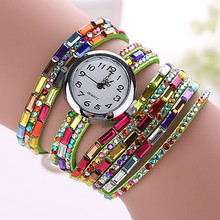 CCQ Fashion Luxury Gemstone Leather Wristwatches Casual Women Dress Quartz Watch Reloj Mujer Relogio Feminino Gift 1134