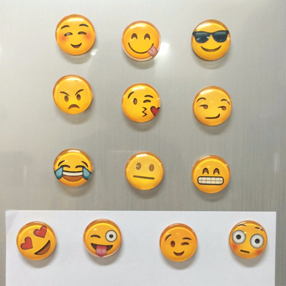 Fridge Emoji | 1 pcs cute round cartoon smile emoji face refrigerator sticker fridge magnet toy 13 kinds to Fridge Emoji | 1 pcs cute round cartoon smile emoji face refrigerator sticker fridge magnet toy 13 kinds to