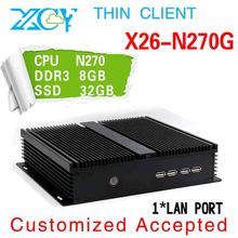 Hot!!! support MIC X26-N270G 8G RAM 32G SSD mini desktop computers ncomputing network Wholesale