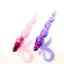 waterproof soft G-spot vibratror,Anal And Clitoris Multiple Point Stimulation Vibration Anal Sex Toys Plug Masturbation woman
