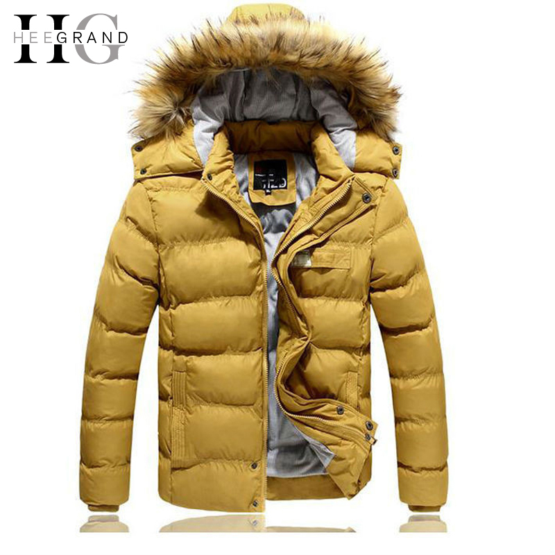 Winter Men Clothes 2015 Fashion Cotton padded Thick Warm Coats Solid Men s Hooded Outwear Jackets
