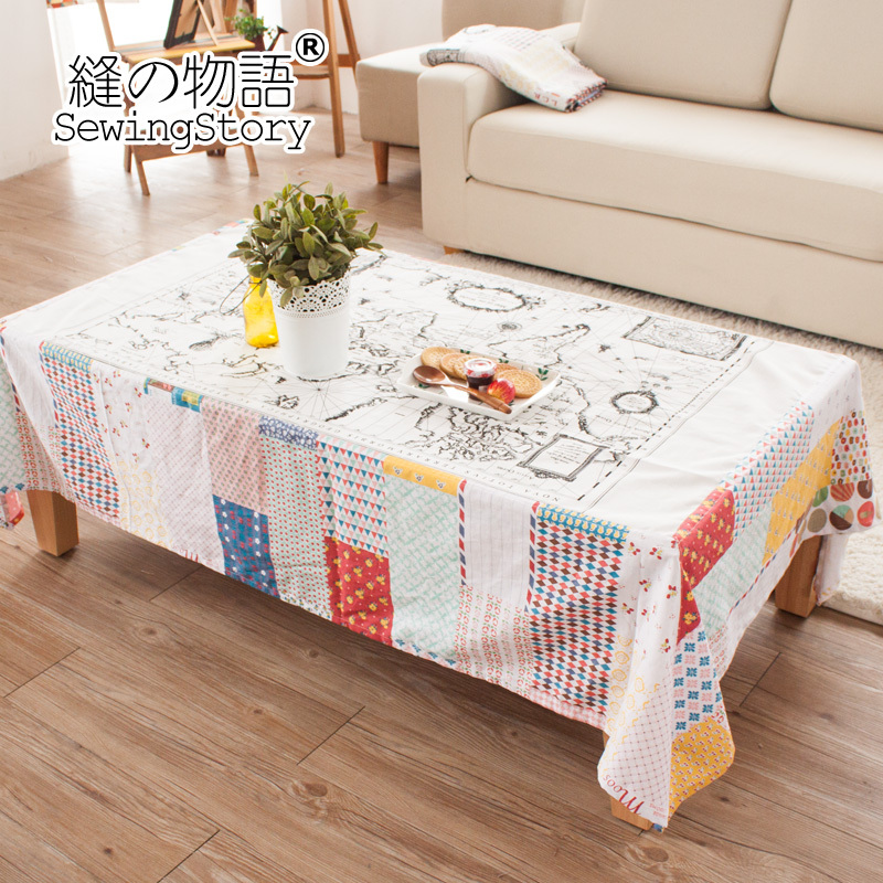 Map Of The World Tablecloth [Seam Story] world map Series cotton pastoral tablecloth  tablecloth  Coffee table cloth  table cloth-in Tablecloths from Home & Garden on Aliexpress.com ...