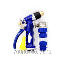 1Set High Quality Water Spray Gun With Connection Parts Brass Metal Nozzle Car Washing Machine Gun