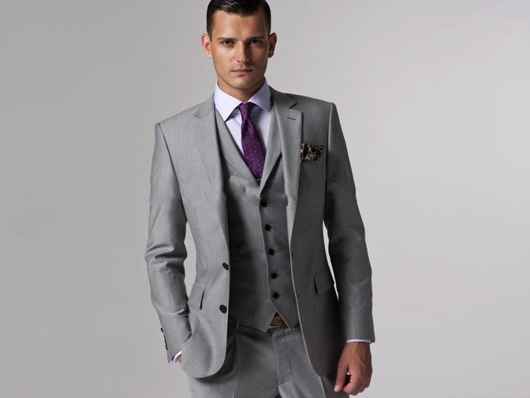 High Quality Light Grey Slim Fit Suit-Buy Cheap Light Grey Slim