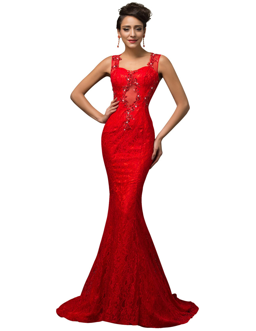 Red Mermaid Dresses