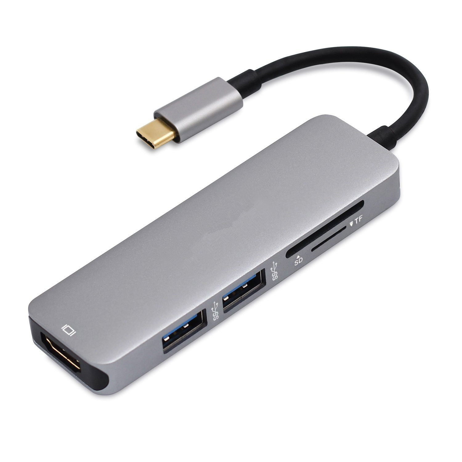 USB C to SD//MicroSD Card Reader SD Adapter Compat Thunderbolt 3 uni USB Type C