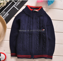 New Fashion zip sweater 2014 brand Boy Sweater Children sweatercoat kids Sweaters Girl cardigan Free Shipping