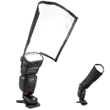 New Universal Foldable Speedlight Reflector Snoot Sealed Flash Softbox Diffuser Bender