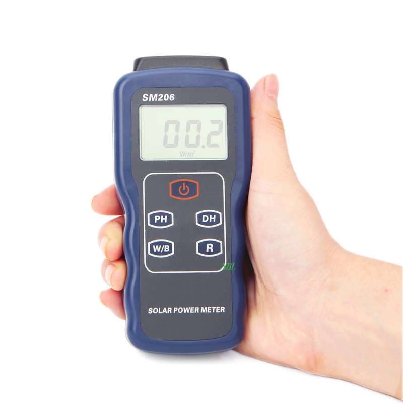 High Precision Solar Power Meter Light meter Data Hold And Peak Hold For Solar Radiation Tester SM206 Free Shipping High Precision Solar Power Meter Light meter Data Hold And Peak Hold For Solar Radiation Tester SM206 Free Shipping