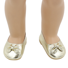 American Girl Doll Shoes Fits 18” Doll Clothes 15 Colors Patent Leather Shoes With Bow Doll Accessories 15 Colors xie202-220
