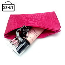 Women Portable Cute Multifunction Beauty Zipper Travel Cosmetic Bag Letter Makeup Case Pouch Toiletry Organizer Holder