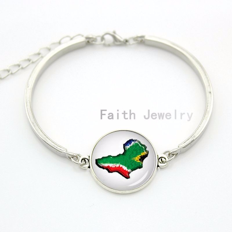 South Africa bracelet RSA south African flag charms handmade cape cod U