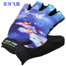Half finger exercise cool cheap wholesale flower gloves sports gloves