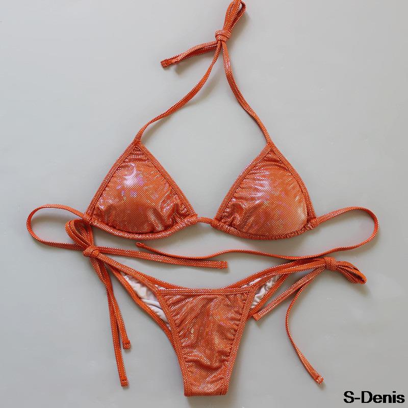 Designer Solid Silver Sexy Triangle Bikinis Swimwear Thong Bikini Brazilian Women 2016 Fashion Ruffles Bathing Suit Beach Suit Designer Solid Silver Sexy Triangle Bikinis Swimwear Thong Bikini Brazilian Women 2016 Fashion Ruffles Bathing Suit Beach Suit